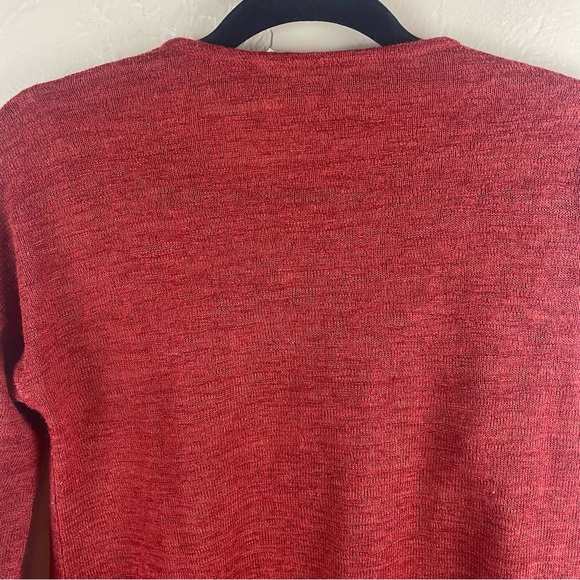 Soft Surroundings Valentina half zip red lightweight sweater top size XS - Picture 4 of 10
